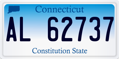 CT license plate AL62737