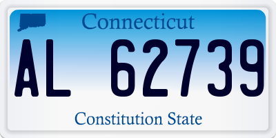 CT license plate AL62739