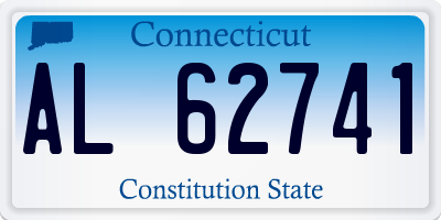 CT license plate AL62741