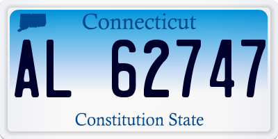 CT license plate AL62747