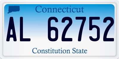 CT license plate AL62752