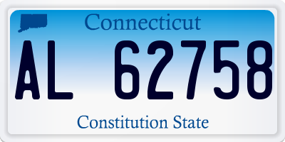 CT license plate AL62758