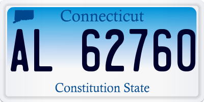 CT license plate AL62760