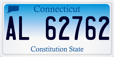 CT license plate AL62762