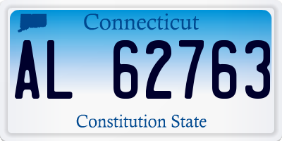 CT license plate AL62763