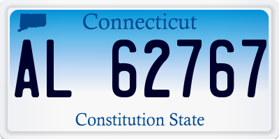 CT license plate AL62767