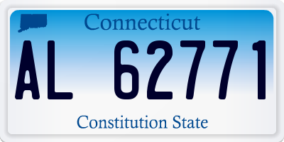 CT license plate AL62771