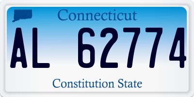 CT license plate AL62774