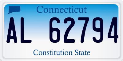 CT license plate AL62794