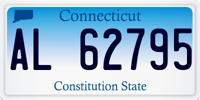 CT license plate AL62795