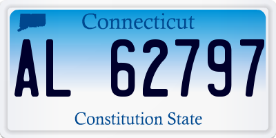 CT license plate AL62797