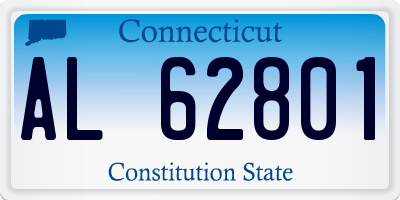 CT license plate AL62801
