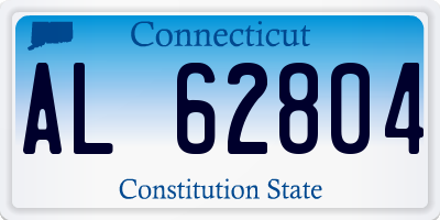 CT license plate AL62804