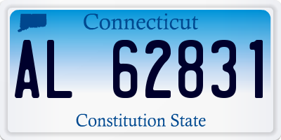 CT license plate AL62831