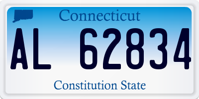 CT license plate AL62834