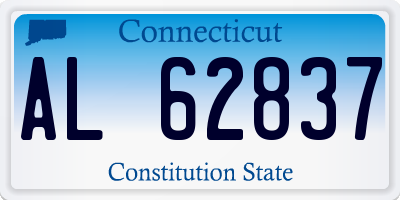 CT license plate AL62837