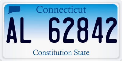 CT license plate AL62842