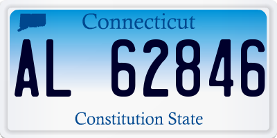 CT license plate AL62846