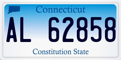 CT license plate AL62858