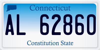 CT license plate AL62860