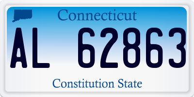 CT license plate AL62863