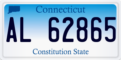 CT license plate AL62865