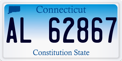 CT license plate AL62867