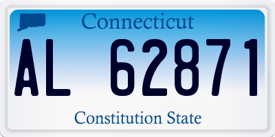 CT license plate AL62871