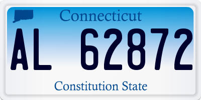 CT license plate AL62872