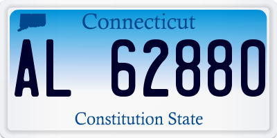 CT license plate AL62880
