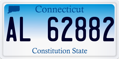 CT license plate AL62882