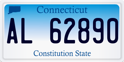 CT license plate AL62890
