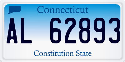 CT license plate AL62893