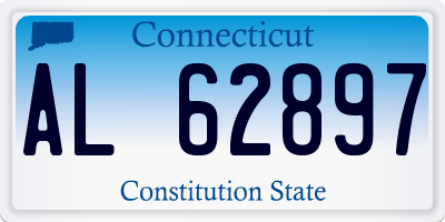 CT license plate AL62897