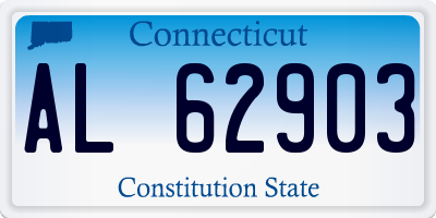 CT license plate AL62903