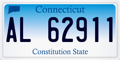 CT license plate AL62911