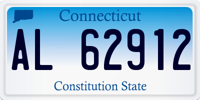 CT license plate AL62912