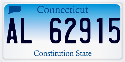 CT license plate AL62915
