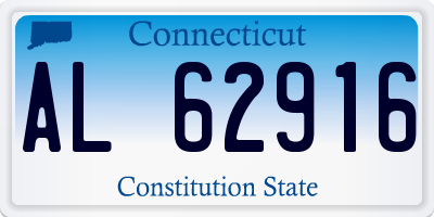 CT license plate AL62916