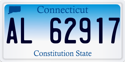 CT license plate AL62917