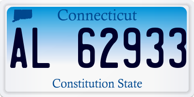 CT license plate AL62933