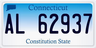 CT license plate AL62937
