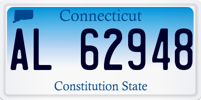 CT license plate AL62948