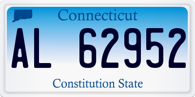 CT license plate AL62952