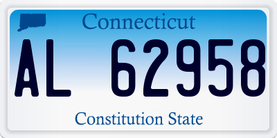 CT license plate AL62958