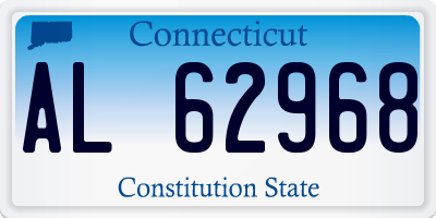 CT license plate AL62968