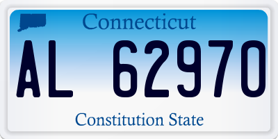 CT license plate AL62970