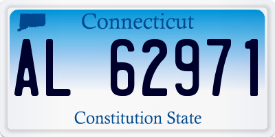 CT license plate AL62971