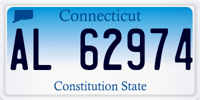 CT license plate AL62974