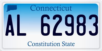 CT license plate AL62983